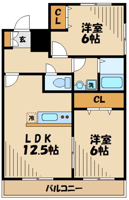 スカイビレッジの物件間取画像