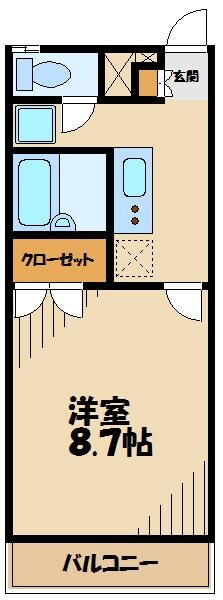 アムール厚木の物件間取画像