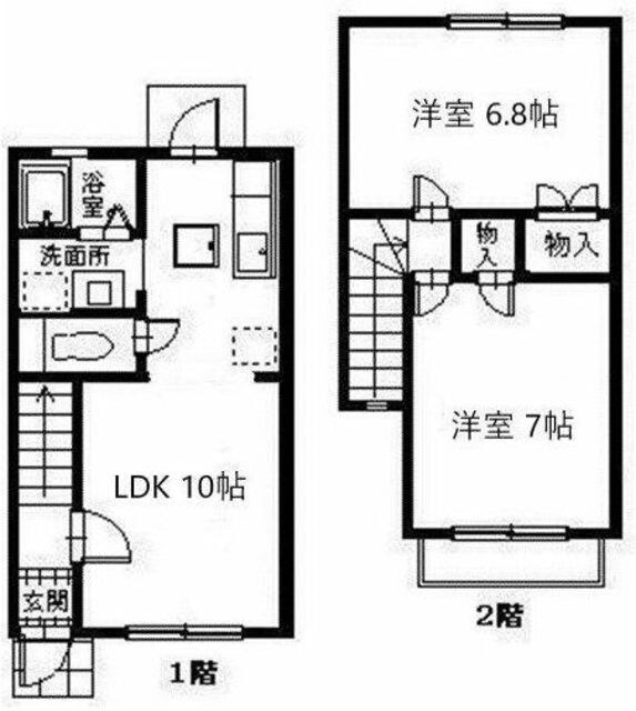 ベルフルール緑ヶ丘の物件間取画像