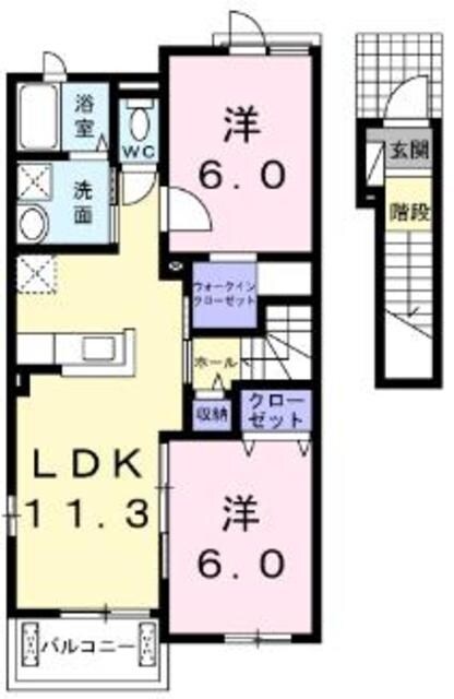 マルベリーIIの物件間取画像