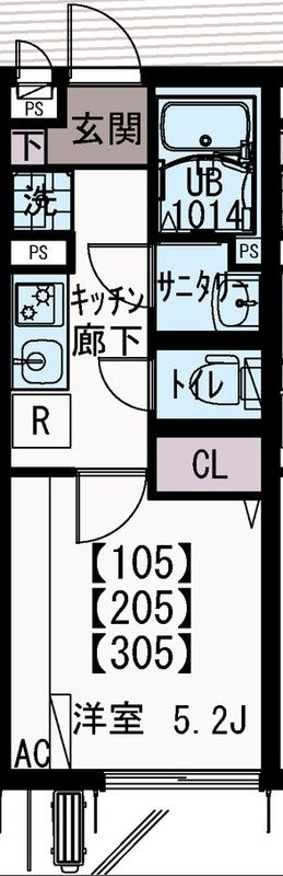 IXO国分北の物件間取画像