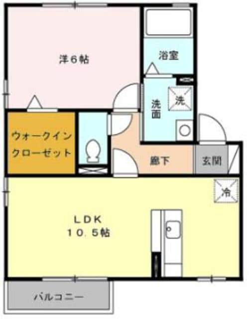 コンフォールIの物件間取画像