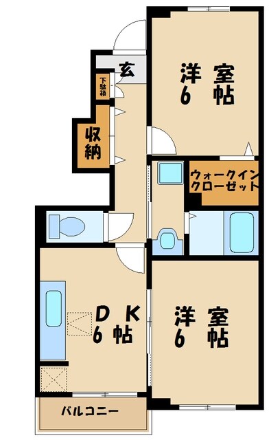 アスカ６の物件間取画像