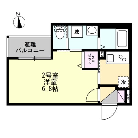 ベイルーム本厚木水引の物件間取画像