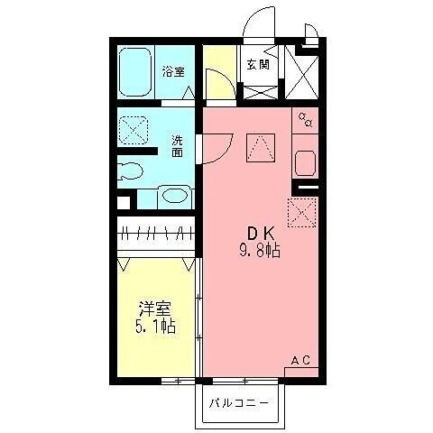 シティーパル楓の物件間取画像