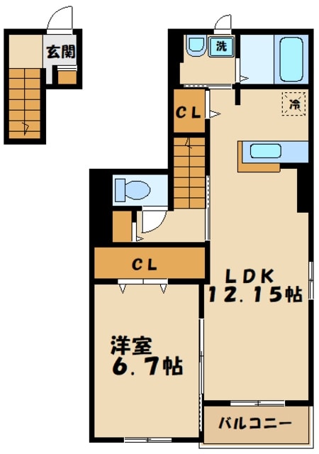 クレール・アンジュの物件間取画像