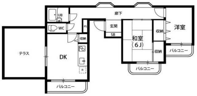 サニーテラスいぶき野の物件間取画像