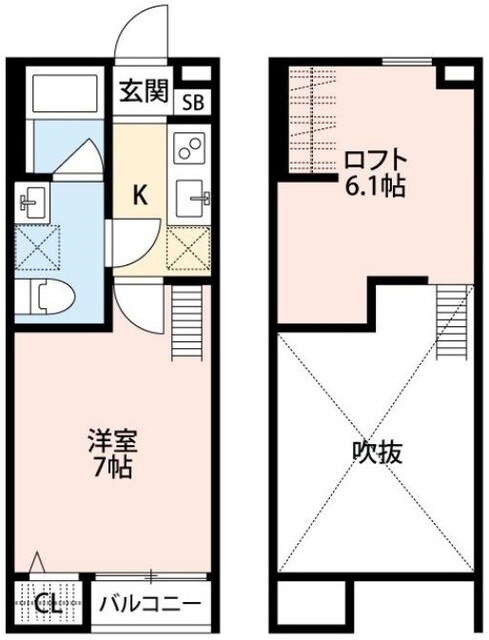 ジッリ中央林間の物件間取画像