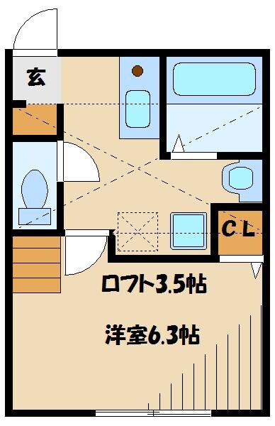 セレンゲティ北里の物件間取画像