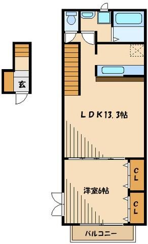 ミルクリーク古淵の物件間取画像