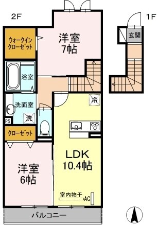 サニーフラットの物件間取画像