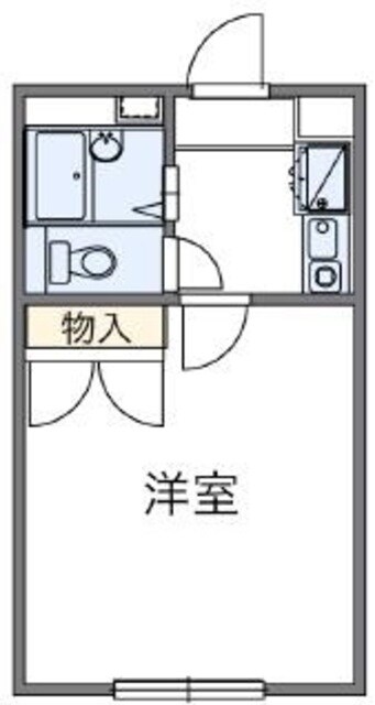 レオパレスルネッサの物件間取画像