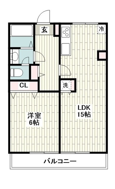 西ハイツの物件間取画像