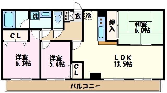 カサベルテ横濱の物件間取画像