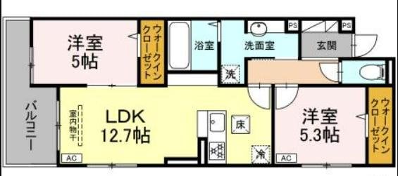 ビエント新横浜の物件間取画像