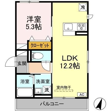 仮)Ｄ－ｒｏｏｍすすき野の物件間取画像