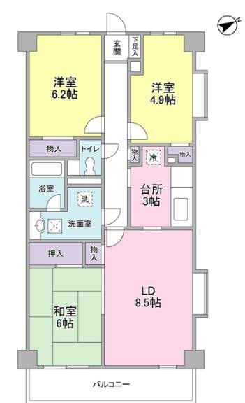 ファーサ宮崎台の物件間取画像