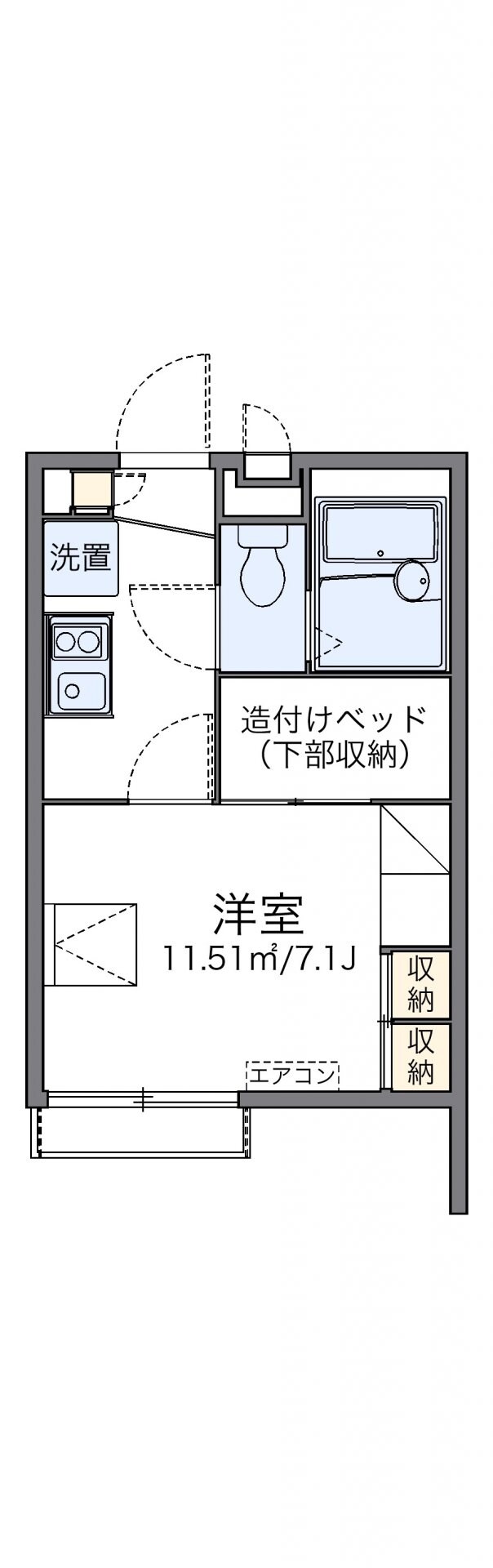 レオパレスグリーンベールの物件間取画像