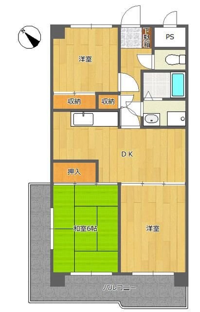 グリーンプラザ市ヶ尾の物件間取画像