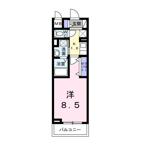 ヴェリーヌの物件間取画像