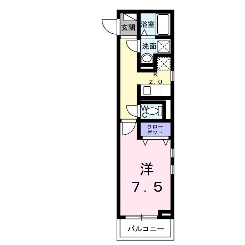 ヴェリーヌの物件間取画像