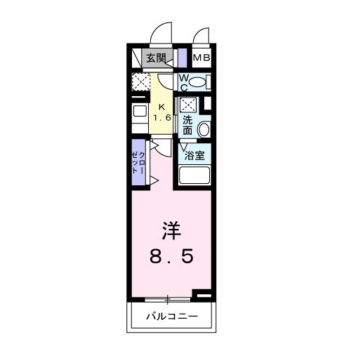 ヴェリーヌの物件間取画像