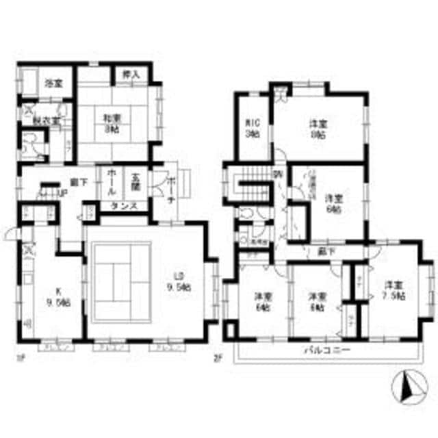 鴨居４丁目戸建の物件間取画像