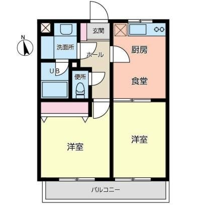 アンシャーリーの物件間取画像