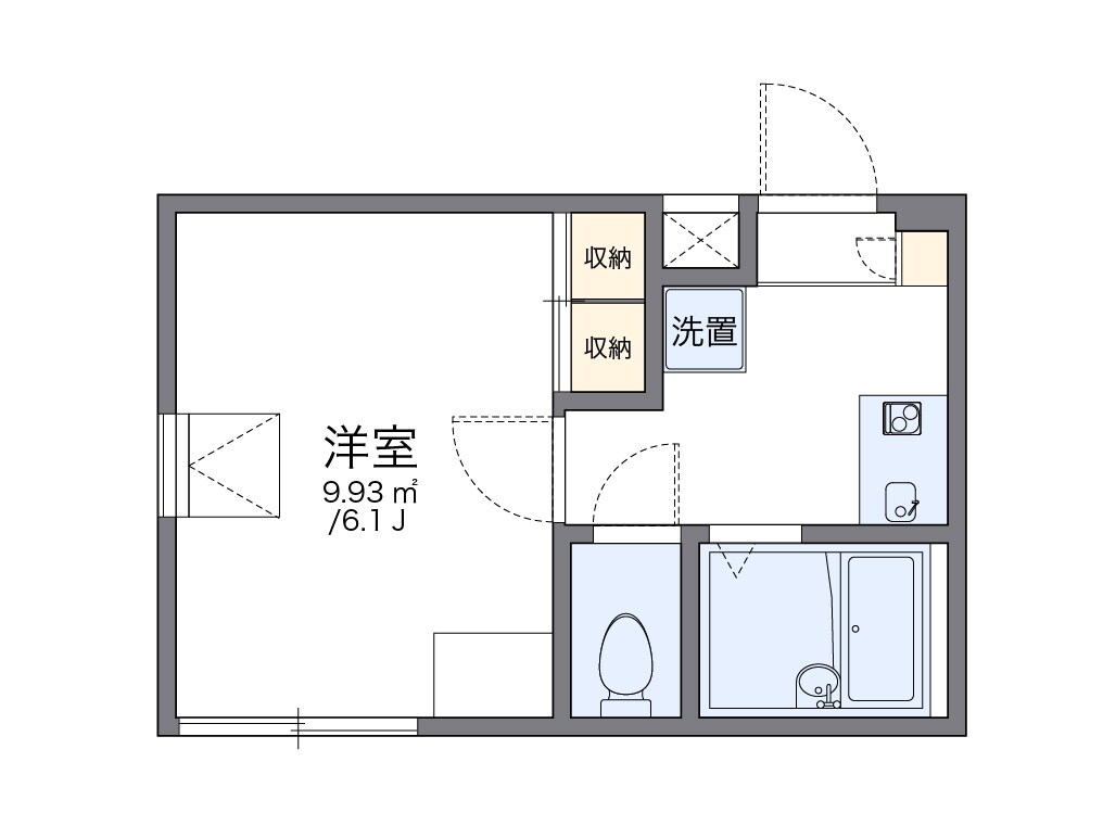 レオパレスヌベールヴィルの物件間取画像