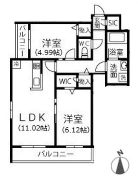 メゾンレーヴ有馬の物件間取画像