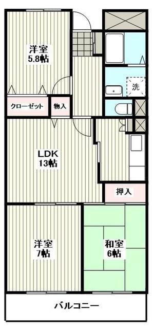 メゾン・ド・ベル青葉台の物件間取画像