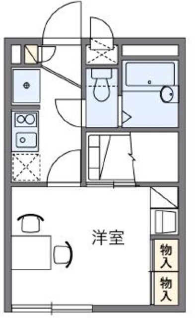 レオパレスドリーミング　ヒルズの物件間取画像