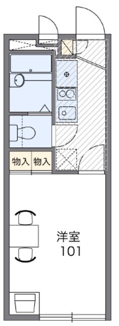 レオパレスベルデ青葉の物件間取画像