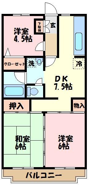 トーア・シティー弐番館の物件間取画像