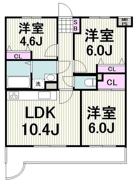 サクラガーデン小机の物件間取画像