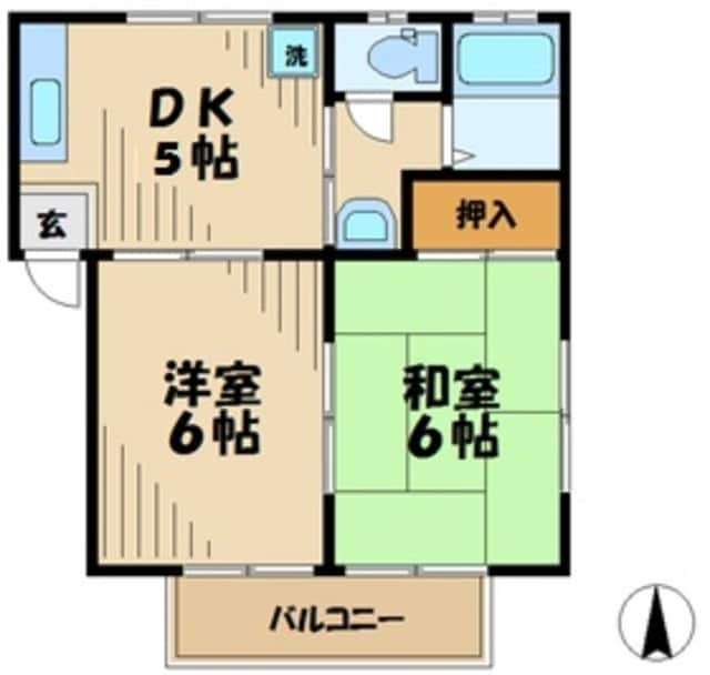 上原ハイツの物件間取画像