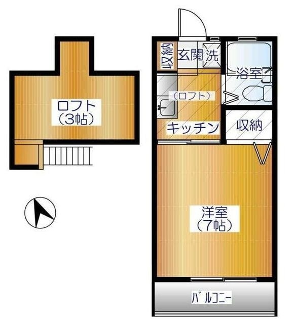 ジュネスpartIIの物件間取画像