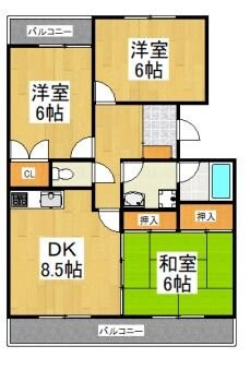 マンションユウガーの物件間取画像