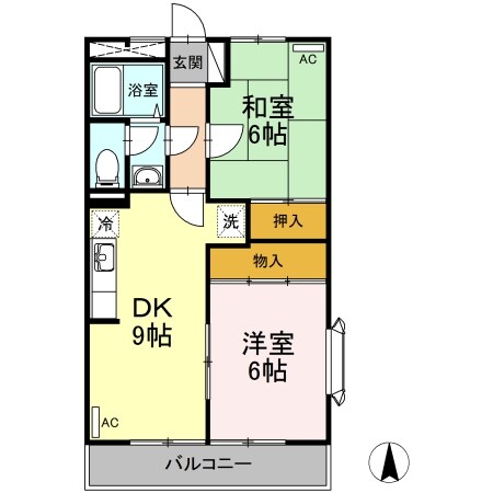 ファミール中野島の物件間取画像