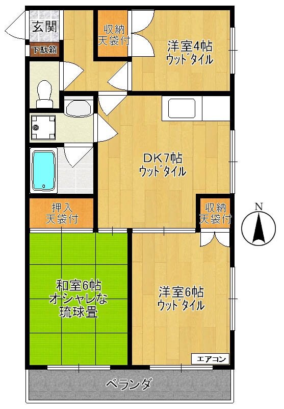 ハイム梨花の物件間取画像