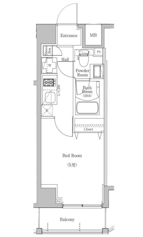 Ｌｏｇ登戸駅前の物件間取画像