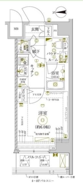 レアライズ新丸子(レアライズシンマルコ)の物件間取画像