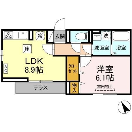 D-Paina東長沼の物件間取画像