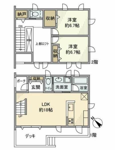 生田戸建の物件間取画像