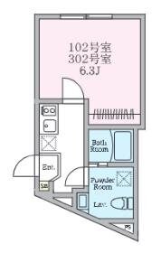 Reberty宿河原の物件間取画像