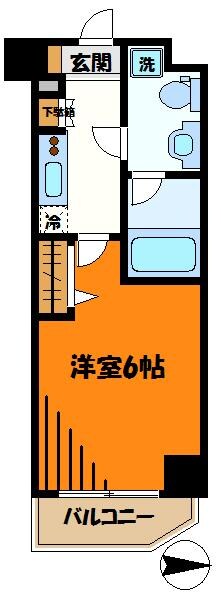 スパシエソリデ武蔵小杉の物件間取画像