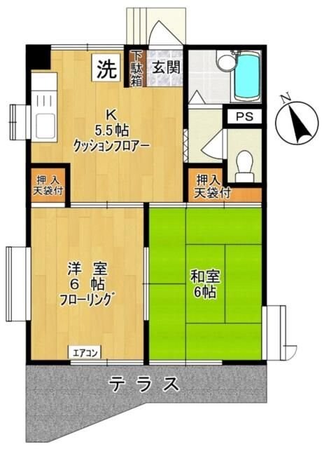 メゾンドヒロタの物件間取画像