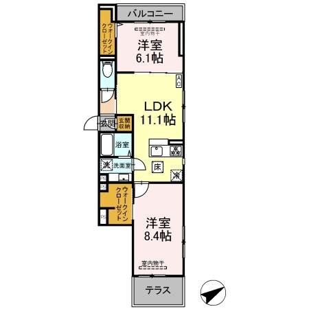 エスポワールの物件間取画像