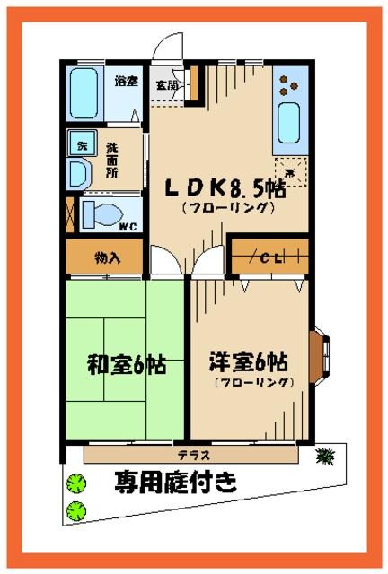 サンモール大久保の物件間取画像