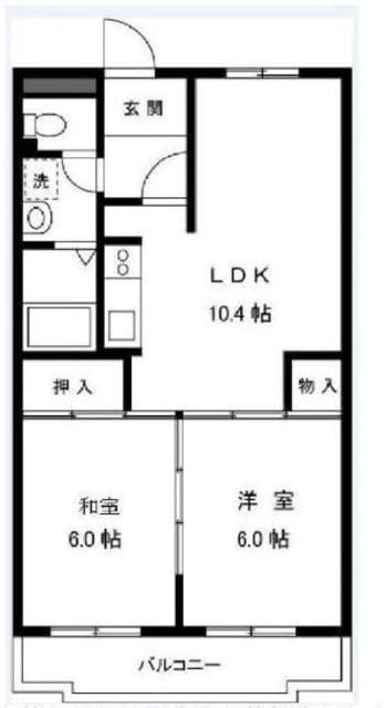 喜多見ノースコートの物件間取画像